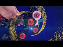 فرشاة هايدلبرغ ذات العجلات السوداء تدعم أجزاء الطباعة SM74 الأجزاء المعدنية المتوفرة من OEM