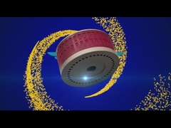 عجلة شفط اللون الأحمر 124 * 70 مم لقطع غيار آلة طباعة البولي يوريثين