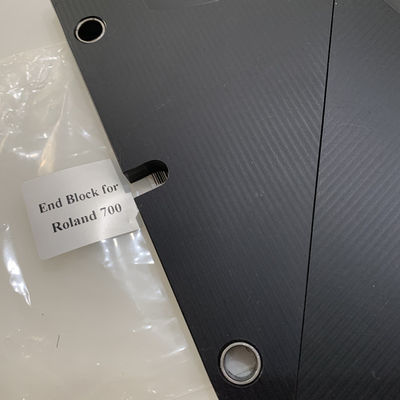 لوحة نهاية باللون الرمادي الداكن لقطع غيار ماكينات طباعة الأوفست لكتل ​​نهاية مجاري الحبر Roland 700