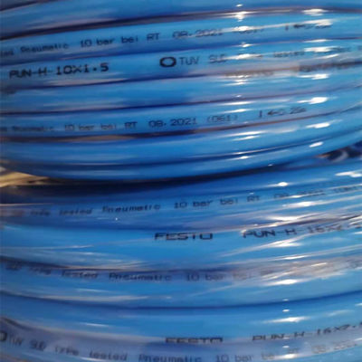 الألوان الزرقاء Festo أنبوب PU 4mm حجم أنبوب الهواء الهوائي للآلة الطباعة المنسوجة
