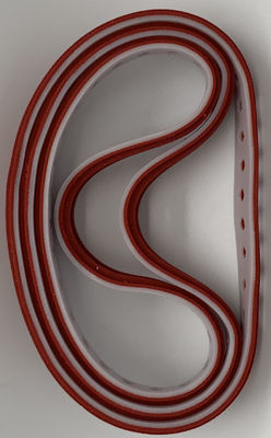 حزام شفط PVC بسماكة مختلفة لحزام مطاطي أحمر مقاوم للزيت عالي الدقة