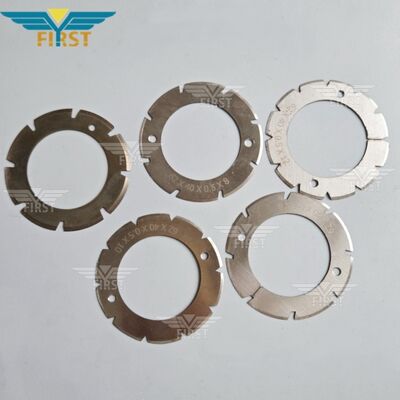 شفرات قطع آلة طي Heidelberg-Stahl في الفولاذ الأبيض - خيارات على شكل U وشكل V لمقاومة التآكل